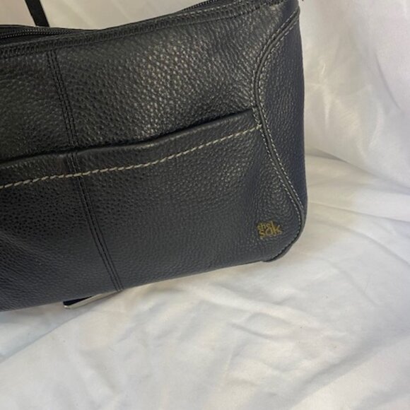 The Sak Black Pebbled Shoulder Bag- Medium Size - Picture 2 of 7